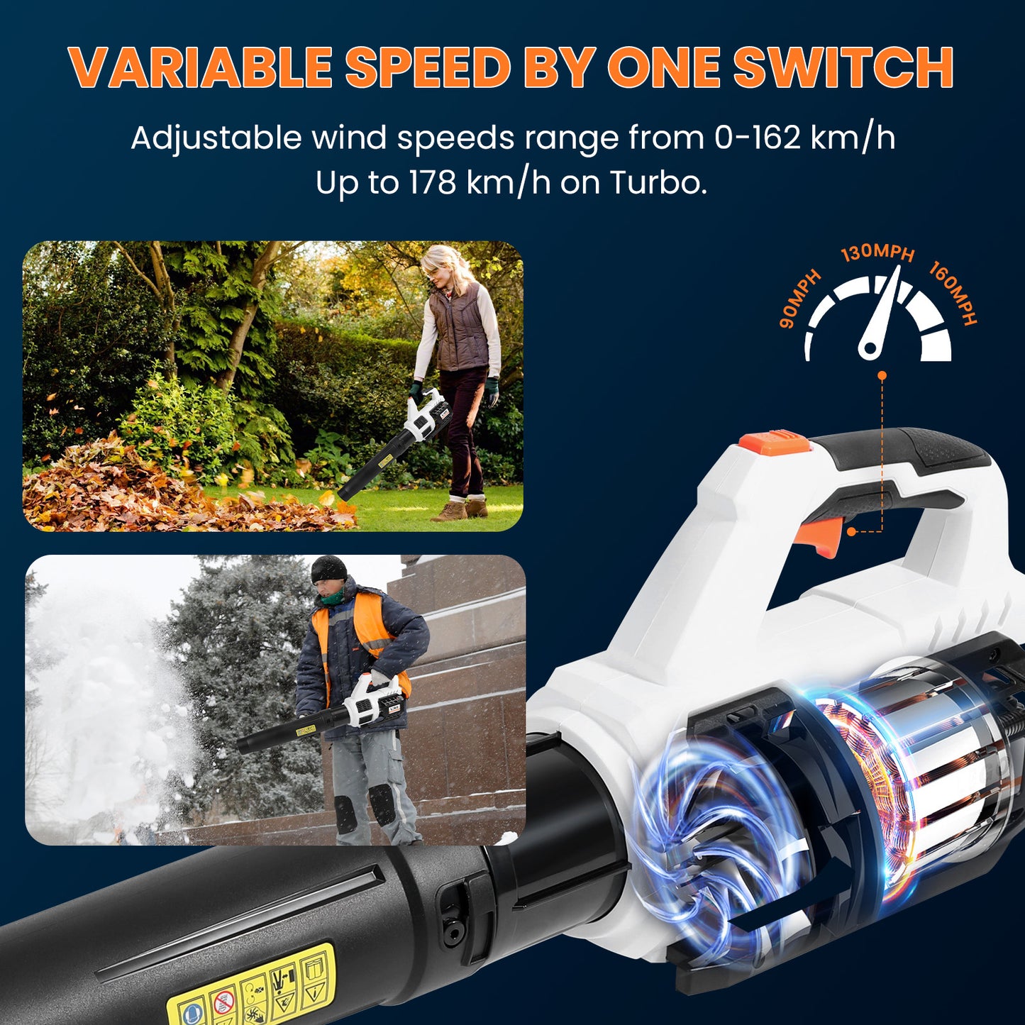 20V Cordless Brushless Leaf Blower